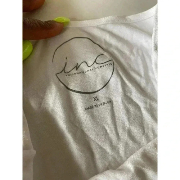 INC Womens Top Tank Round-Neckline Stretch - Picture 3 of 4